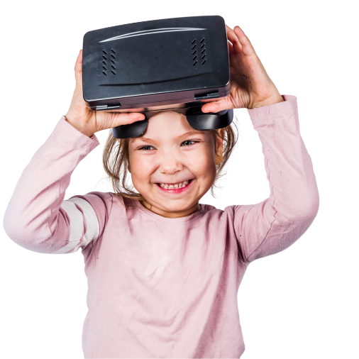 Dítě s virtuální realitou